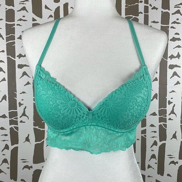 PINK Victoria's Secret Other - PINK Victoria’s Secret Push-Up Bra Aqua Green S